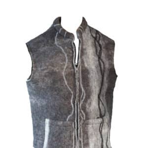 Vest Purewool Darkgrey Cwm